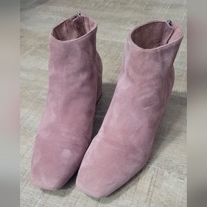 Dusty Rose Karl Lagerfeld Paris Booties,  size 8.5